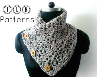 Crochet pattern, crochet cowl pattern, scarf cowl pattern, neckwarmer pattern, Chunky cowl pattern, Pattern No. 30