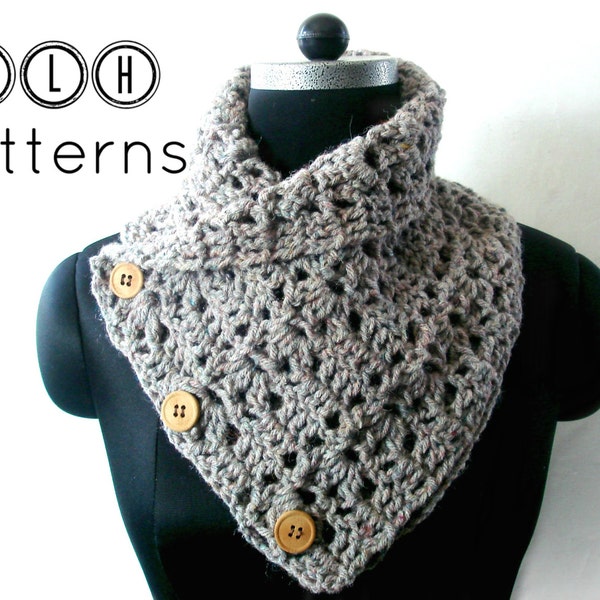 Crochet pattern, crochet cowl pattern, scarf cowl pattern, neckwarmer pattern, Chunky cowl pattern, Pattern No. 30