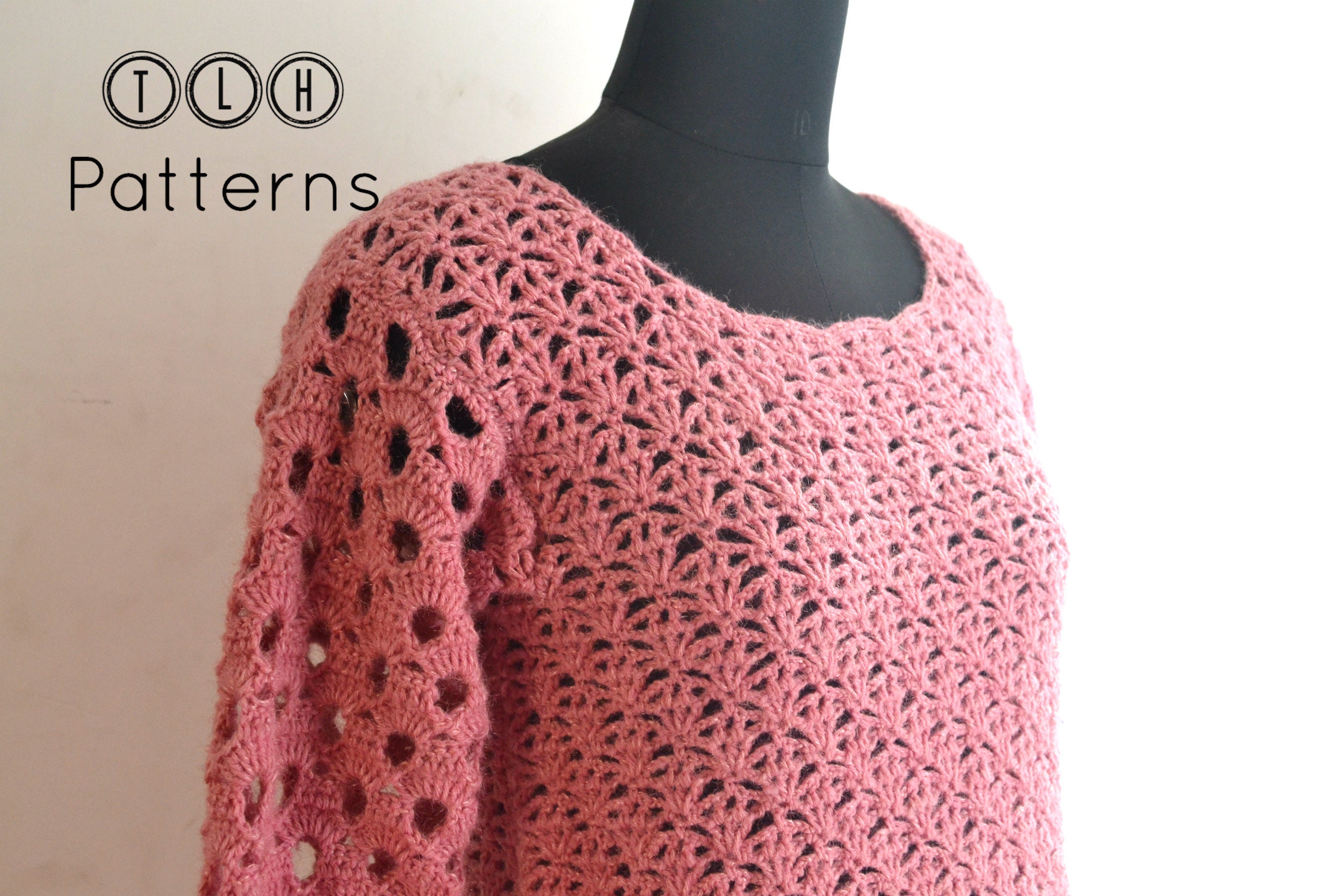 トップス NKNIT pattern pullover sweat 130size Sweater No.40 | Ribbed sweater crochet pattern – Daisy & Peace