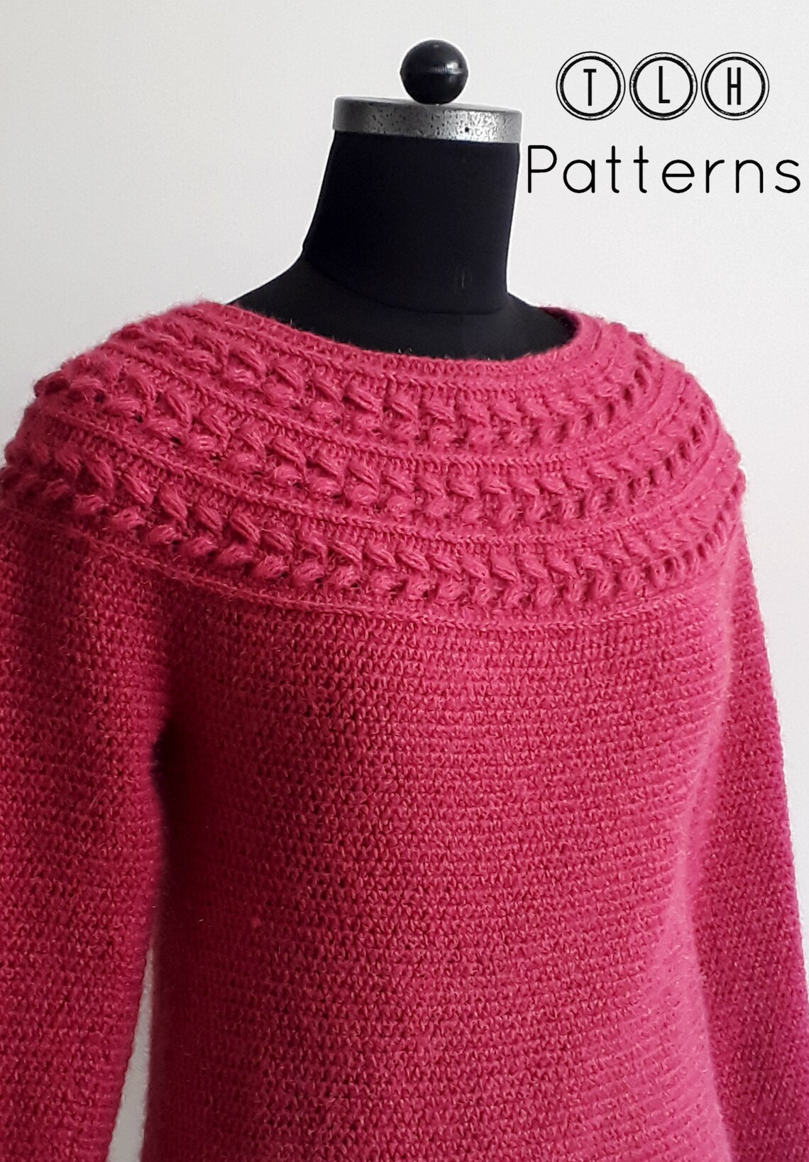 Crochet Pullover Pattern Crochet Womens Sweater Top Down - Etsy