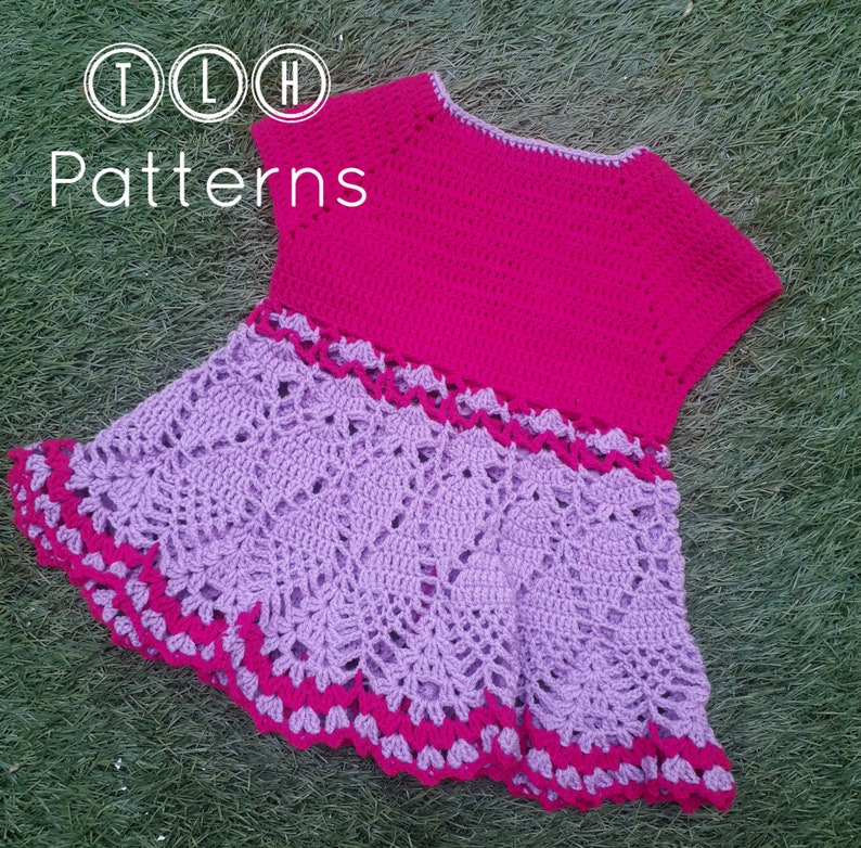 Crochet Baby Dress Pattern 3 to 6 Months and 6 to 12 Months | Etsy