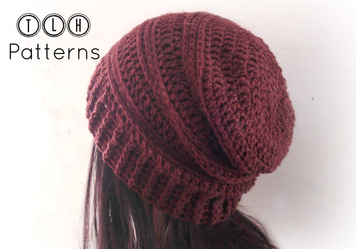 Crochet Hat Pattern Crochet Slouchy Beanie Men Hat Pattern Etsy