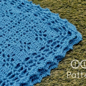 Crochet baby blanket pattern, crochet blanket pattern, crib blanket, beginner blanket pattern, Jaylin baby blanket, pattern no 121