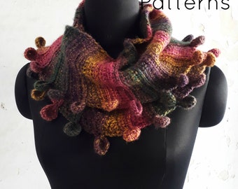 Crochet scarf pattern, crochet shawl, crescent shaped scarf, crochet semicircular scarf pattern, Olivia scarf, pattern no. 83