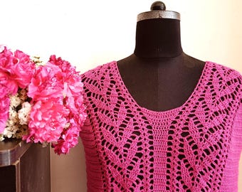 Gehäkeltes Sommertop für Damen - Einheitsgröße