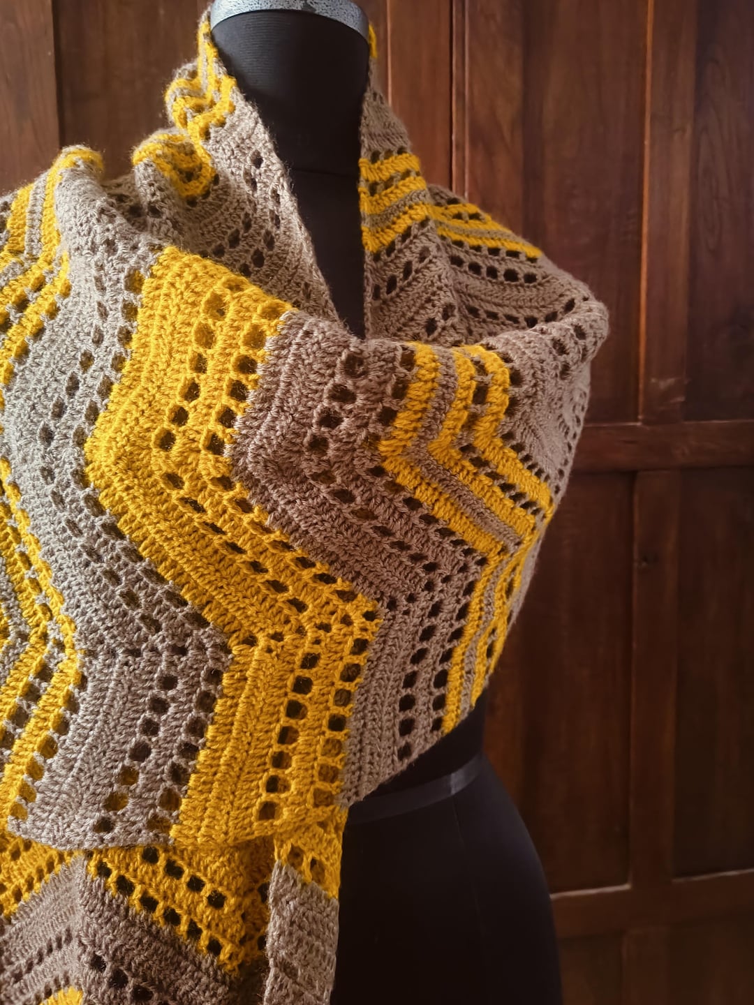 Crochet Ripple Shawl, Easy Crochet Unisex Shawl Pattern - Etsy