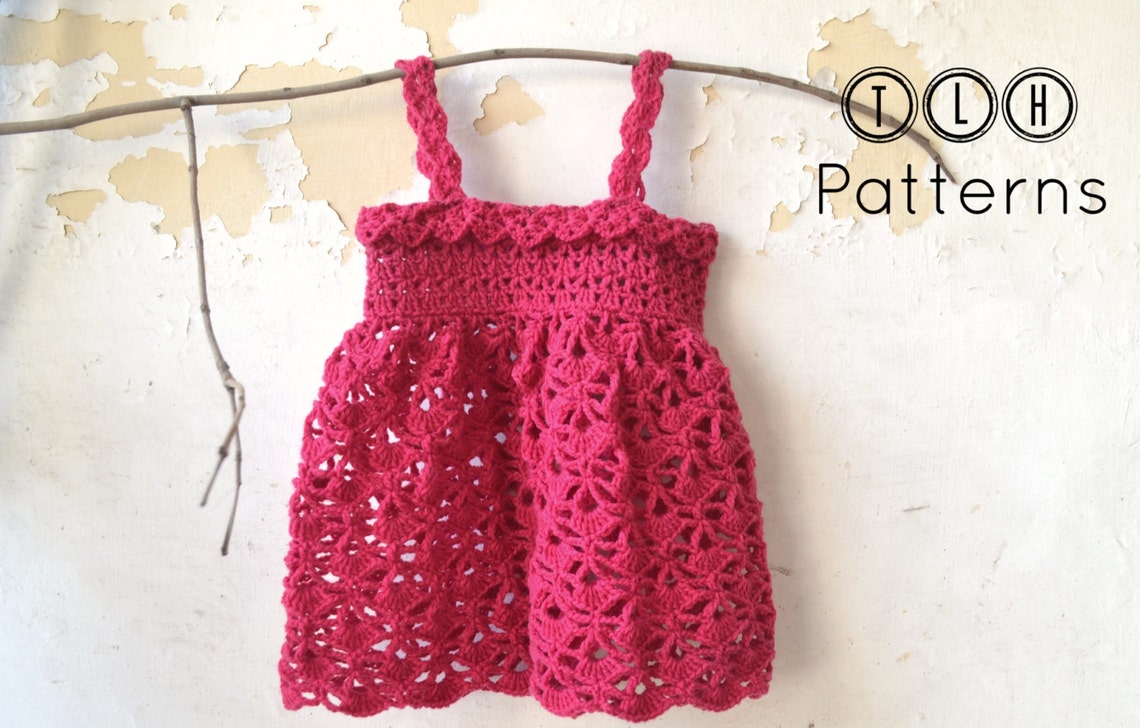 Crochet Baby Dress Pattern 36 Months 612 Months and 12 Etsy