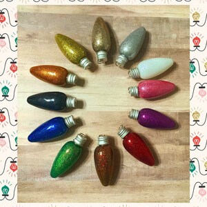 Glitter Light Bulbs