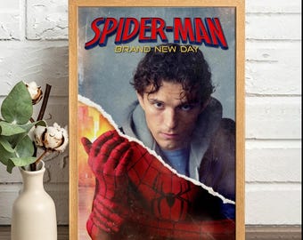 Spider-Man Brand New Day Movie Poster, Retro Poster, Art Print, Ambient Bedroom Wall Ornament, Holiday & Birthday Surprise Gift