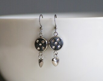 Ensemble boucle et assiette brides vintage en argent sterling Fleming