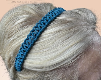Classic Signature Caribbean Blue Paracord Hairband