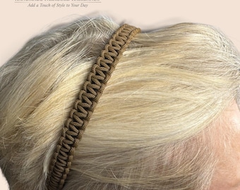 Classic Signature Chocolate Brown Paracord Hairband