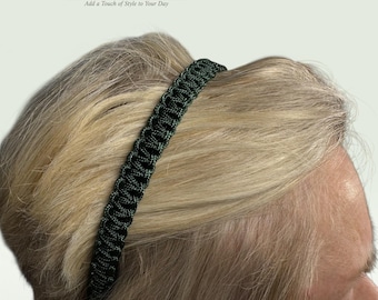 Classic Signature Emeral Green Paracord Hairband