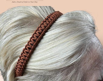 Classic Signature Rust Brown Paracord Hairband