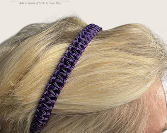 Classic Signature Purple Paracord Hairband