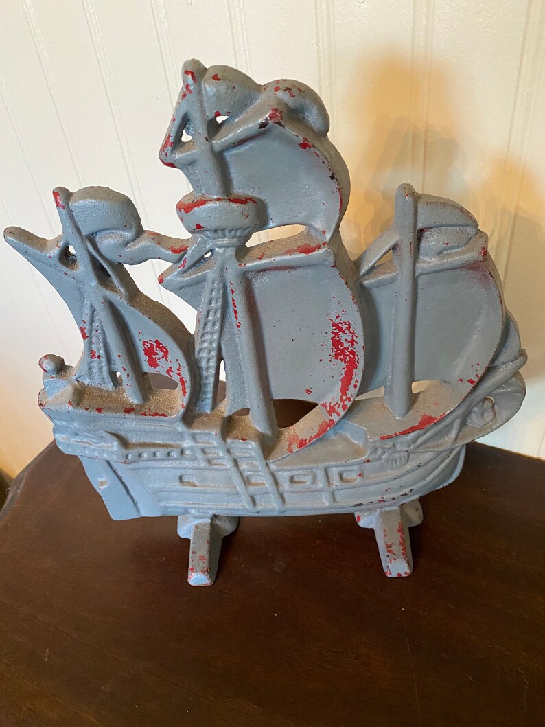 Antique Nautical Decor Cast Iron Ship Door Stop Baileyburruss MFG. CO