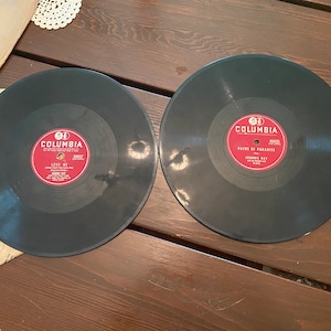 Vintage Columbia Records - Songs By Johnnie Ray (Set of 2) 78 RPM