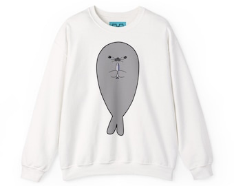 Felpa con illustrazione foca | 15 colori | Dalla S alla 5XL | Sotto i 40 euro | Cute seal Sweatshirt