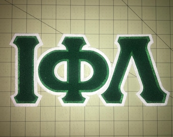 Iota Phi Lambda chenille letter patch