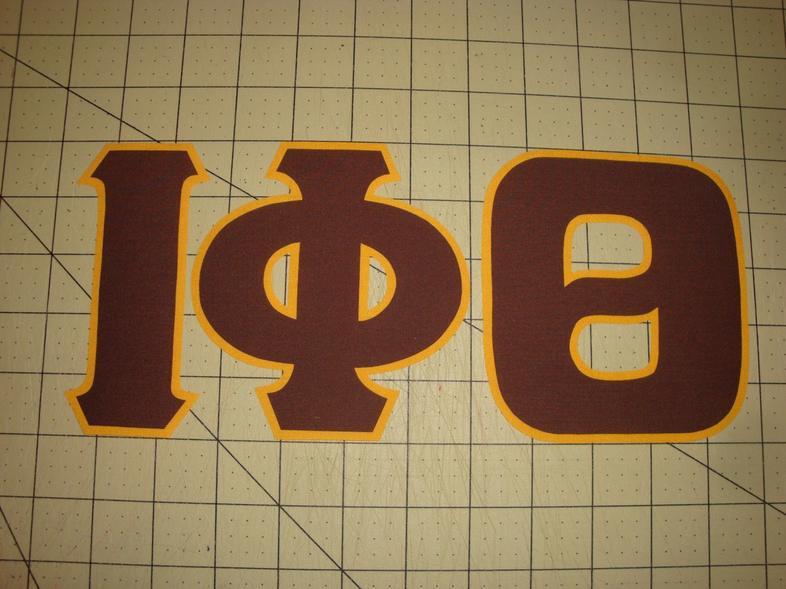 Iota Phi Theta NO SEW 5 Inch Greek Fraternity Iron on Letters | Etsy