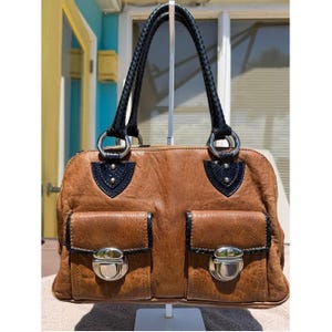 Marc Jacobs Limited Edition Blake Bag Genuine Python Trim Brown Leather VINTAGE