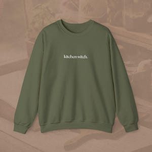 Kitchen Witch Sweatshirt | Embroidered Unisex Crewneck | Cozy Kitchen Witch Sweatshirt | Which Witch?
