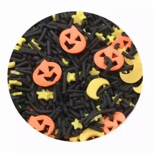 Halloween Sprinkle Mix,Polymer Clay Fake Sprinkles, Decoden Funfetti