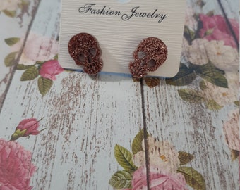 Cute Kawaii Halloween Skull earrings