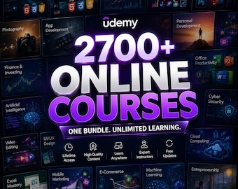 2700GB Online Courses Bundle | Programming, AI, Marketing, Business (Digital Download)