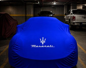 Telo copriauto su misura per interni ed esterni per Maserati, impermeabile, traspirante, antipolvere e antigraffio.