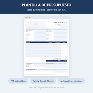 May include: A digital quote template for freelancers featuring fields for issuer and client details, item descriptions, quantities, unit prices, and totals with VAT calculations. The document includes sections for payment methods, notes, and acceptance signatures.