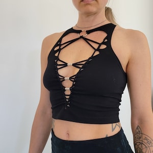 Lucid Braided Crop Tank Top, Crop Tank, Festival Shirt, Pole Dance, Slit  Weave, Hoop Fashion -  Australia