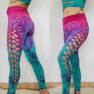 Cotton Candy Leggings, Cute Yoga Pants for Women, Unique Gift for