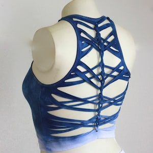 Crop Top Hand dyed Indigo