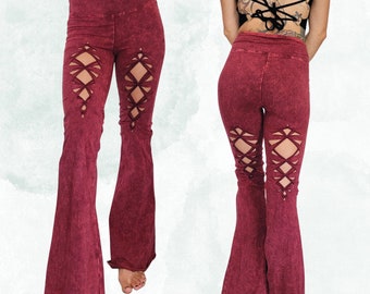 Cosmic Flares Yoga Pants, ripped pants, gift for her