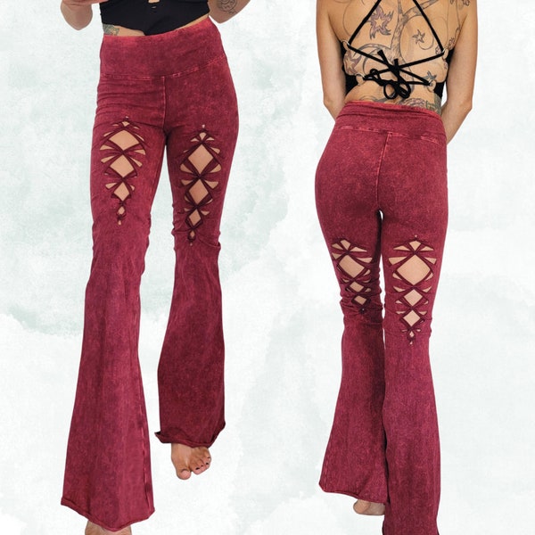 Cosmic Flares Yoga Pants, ripped pants, gift for her