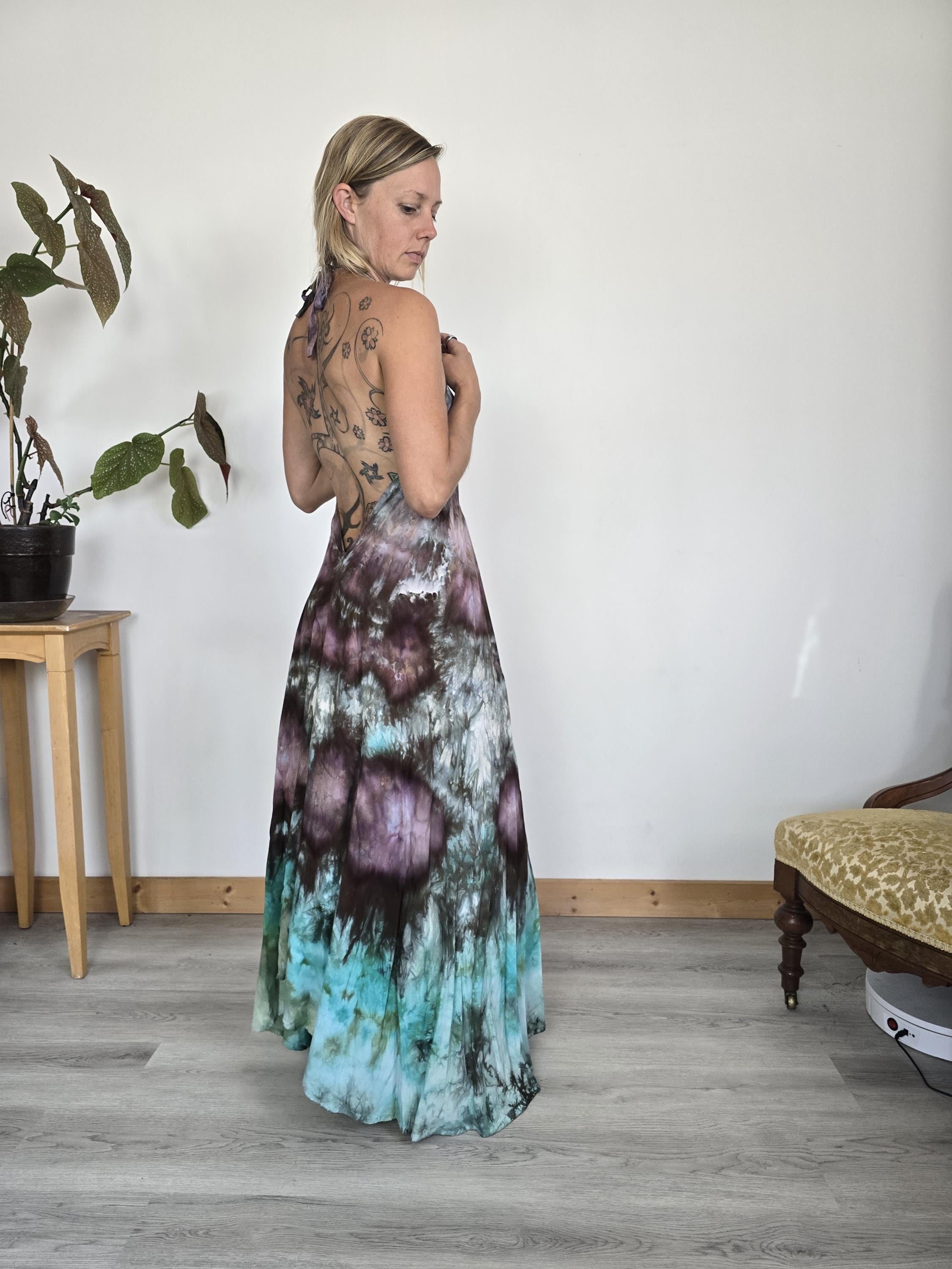 beach glass dress Sea Glass Dress 3-4 -S ifferent shade of waistband on the back main image 1