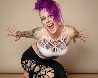 Braided Leggings DECO, ripped leggings, sexy womens leggings