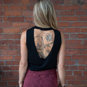 Key Hole Flowy Braided Racerback Tank image 6