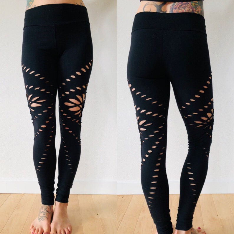 Braided Yoga Leggings PYRAMID Festival - Etsy