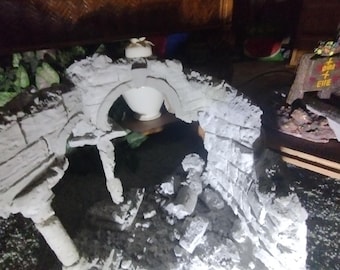 Reptile Habitat Enhancement: Durable Aquarium Sculpture for Lizards, Snakes