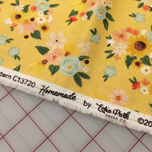 Main in Sunshine - Homemade by Echo Park Paper Co.  for Riley Blake - Continuous yardage available, sold by half yard - cotton quilt fabric