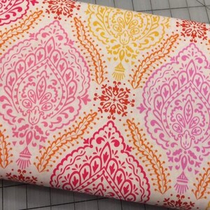 Half Yard cut of Little Azalea  - Delphine in Pink- Continuous Yardage, Sold by Half Yard