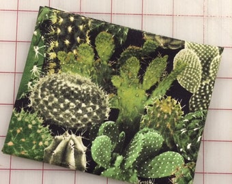 FAT QUARTER cut of Southwest - Green Packed Cacti