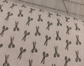 Half Yard cut of Sew Special - Scissors - Continuous yardage available, sold by half yard