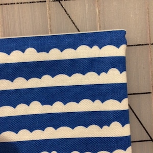 Fat Quarter cut of Wonky Scallop in Blue from Let Them Be Little