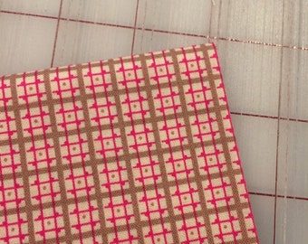 Ansonia - Delicate Plaid in Mushroom - Continuous yardage available, sold by the half yard