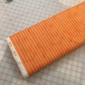 FAT QUARTER cut of Halloween Whimsy - Stripes in Orange **FQ cuts only**