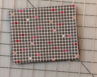 Riley Blake - Lovebugs Collection FAT QUARTER cut of Grid in Gray C5053
