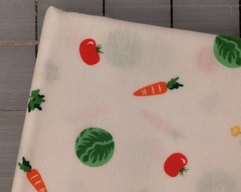 FAT QUARTER cut of Bunny's Garden-  Little Nibbles in Tomato **FQ cuts only**